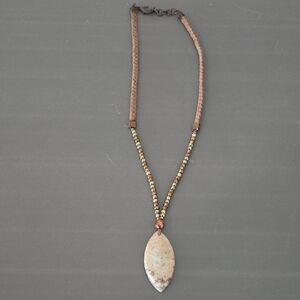 Elegant Brown and Gold Necklace